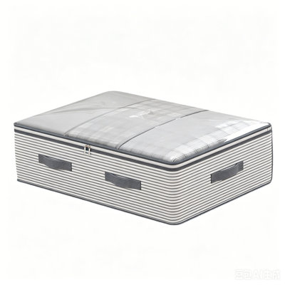 Boîte de rangement sous le lit avec couvercle et bac de rangement pliable en tissu pour vêtements, literie et rangement pour chambre à coucher