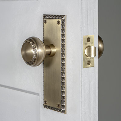 Nostalgic Warehouse Neoclassical Plate Passage (Hall & Closet) with Neoclassical Knob