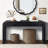 Vintage Console Table with Two Hidden Handle Drawers
