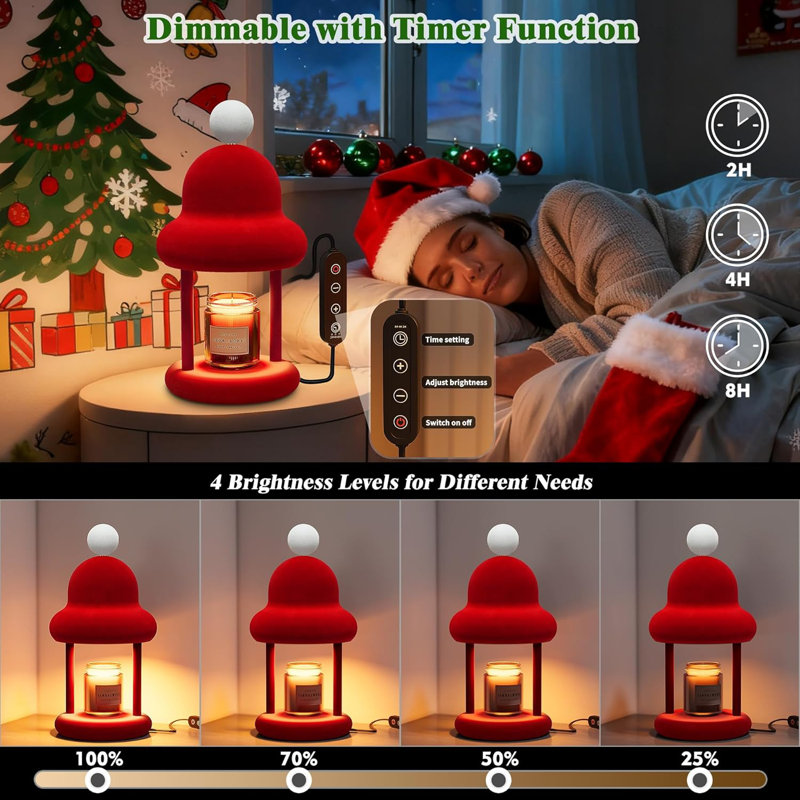 Christmas Candle Heating Lamp