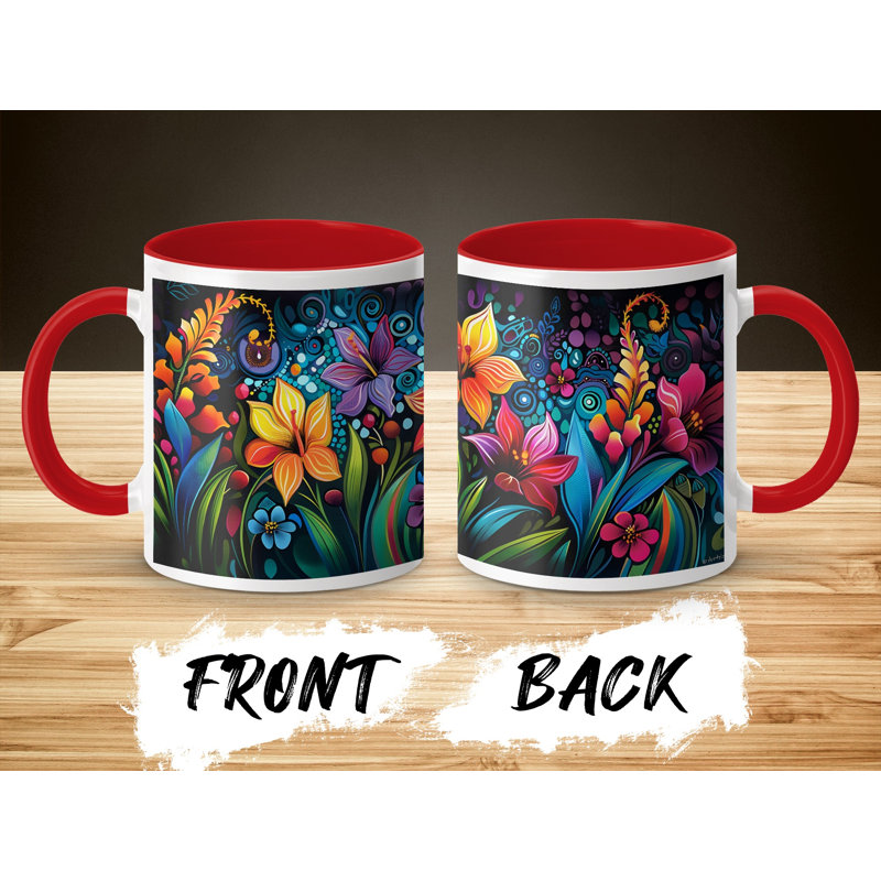 Ceramic Coffee Mug, Red