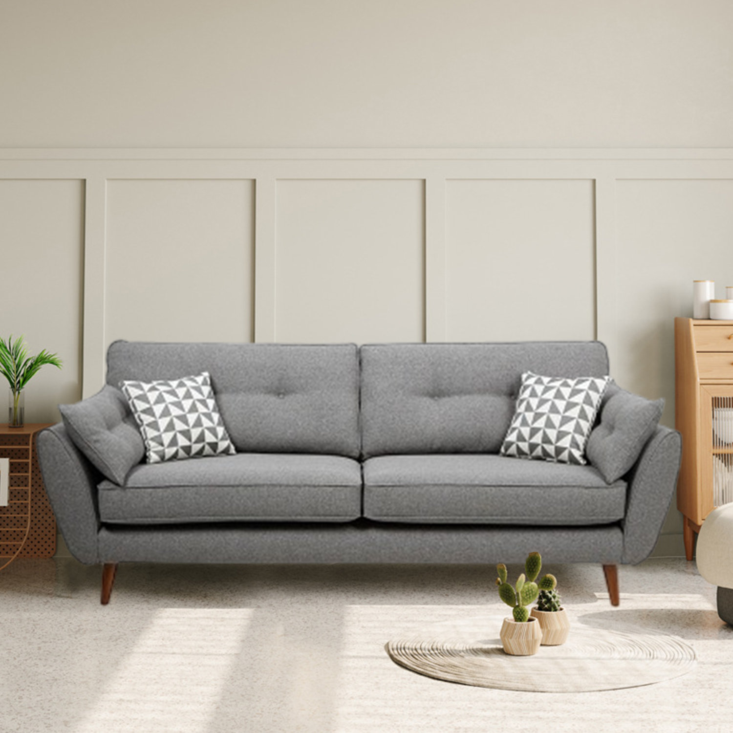 The latest leather sofa designed by DFS and French Connection