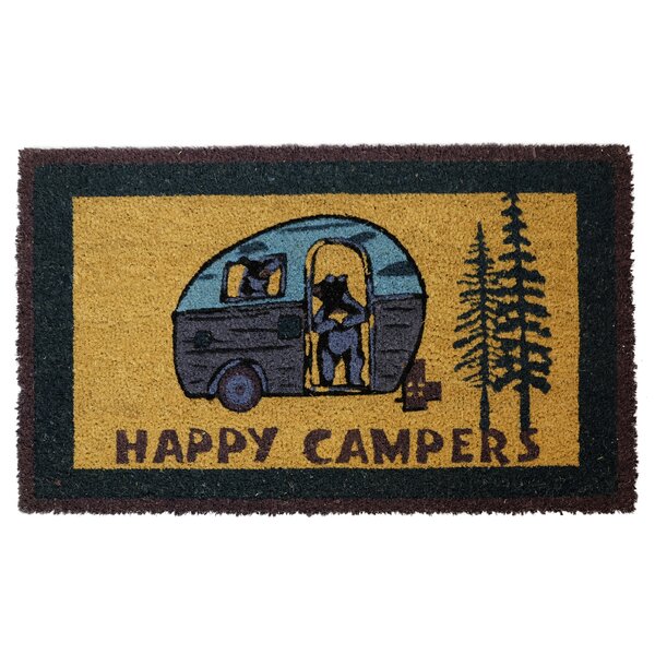 Camper Natural Coir Doormat with Nonslip Back 