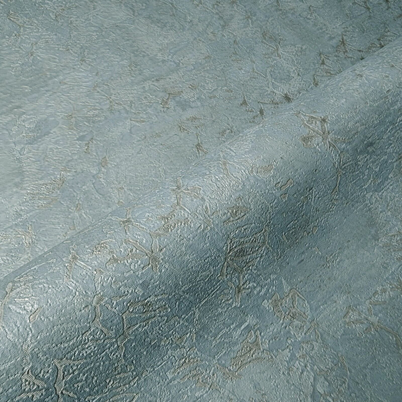 Papier peint moderne texturé moderne en faux plâtre, Bleu sarcelle