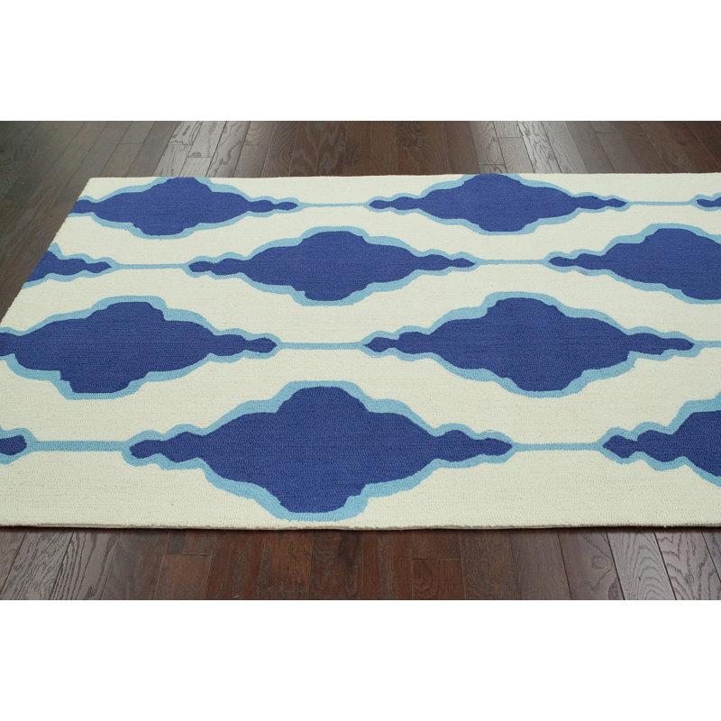 Tapis bleu Reva, Rectangle 8 pi 6 po x 11 pi 6 po