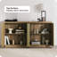 Buffet Mid-Century moderne avec rangement en bois
