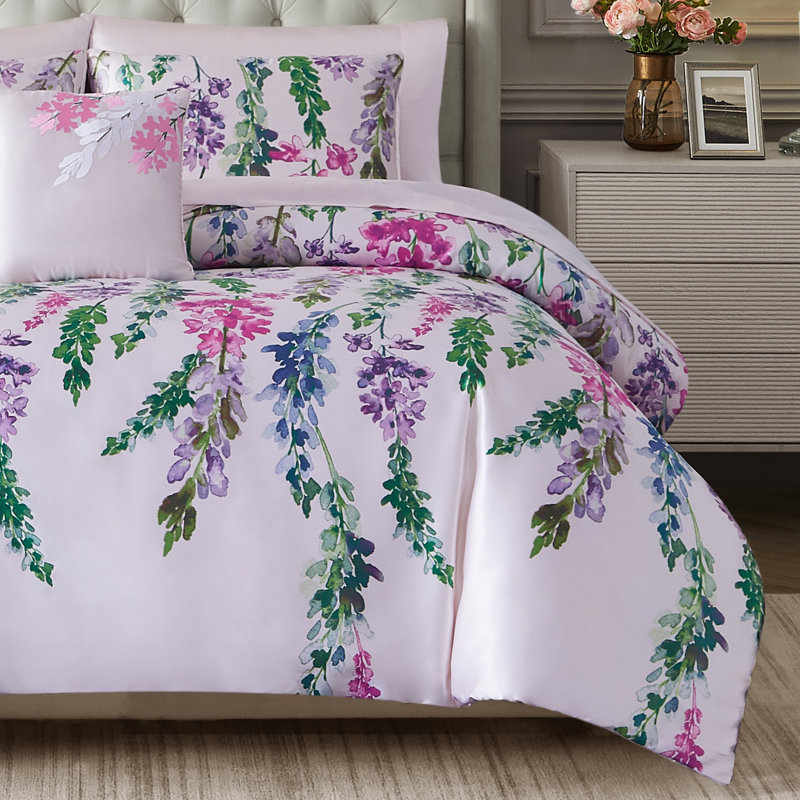 BCBG Satin Nolita Floral Bed in a Bag, Queen