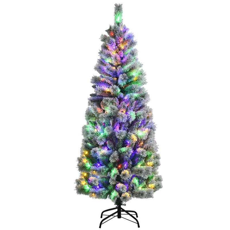 Lighted Artificial Christmas Tree, 6.07ft H