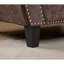 Canapé modulaire de 109,5 po, accoudoirs roulés décorés avec rivets, canapé en L pour le salon, canapé d'angle, chenille, coussin de siège à 6 places, 7 places, chocolat-639875925