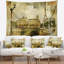 Paysage urbain abstrait paris tapisserie-28485749