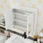 Armoire de salle de bain murale 3 en 1 avec tablettes réglables et miroir haute définition-5850139