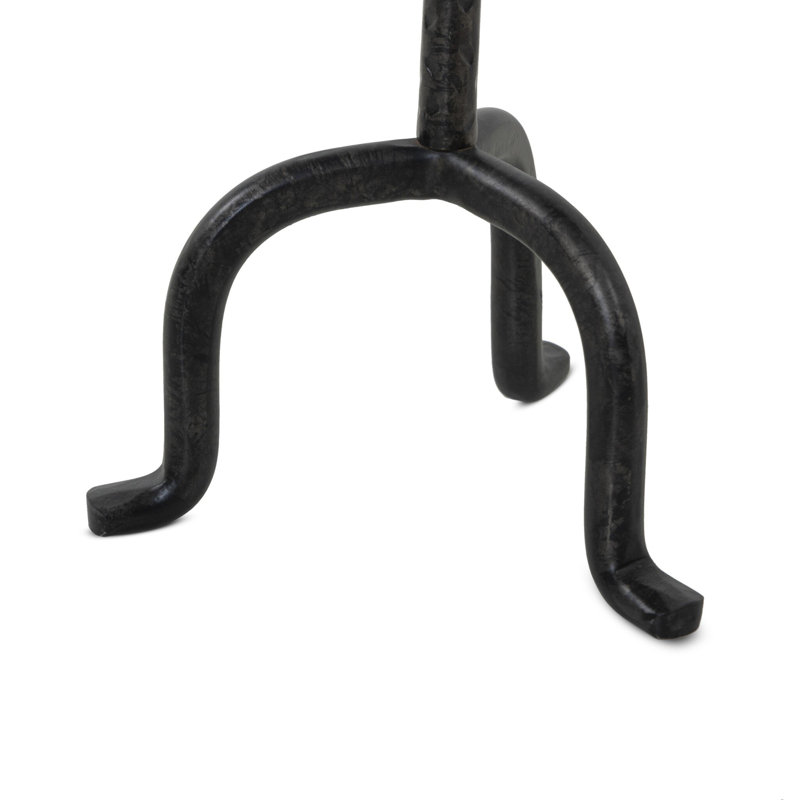 Jocelyn Marble End Table, Black Marble