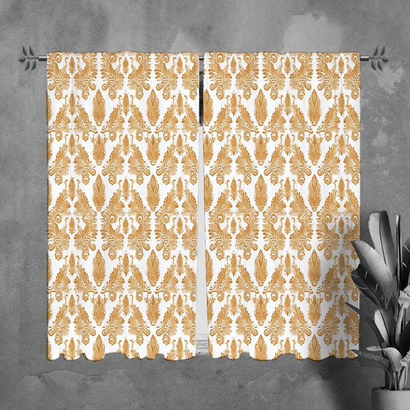 Tonette Polyester Room Darkening Curtain Pair, L 20 po x L 61 po
