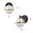 Modern 1-Light Globe Wall Sconce, Matte Black with White Glass Shade, Dimmable, UL Listed