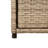 vidaXL Outdoor Storage Box, Deck Box, PE Rattan, Magnetic Closure Weather Resistant with Shelves for Tools & Accessories, Beige 21.7"x21.7"x43.7"-504012768