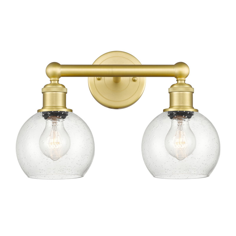 Cambria 2 - Light Dimmable Vanity Light, Seedy, Satin Gold