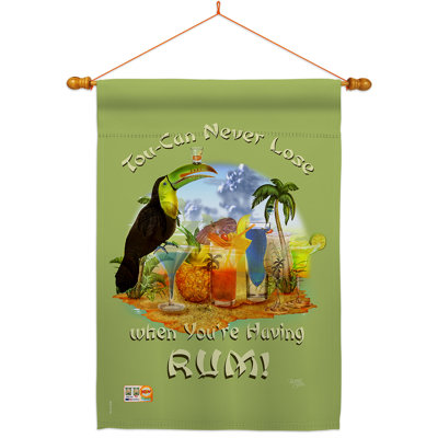 Ensemble de drapeaux en polyester à 2 faces 40" x 28" tou-can never lose