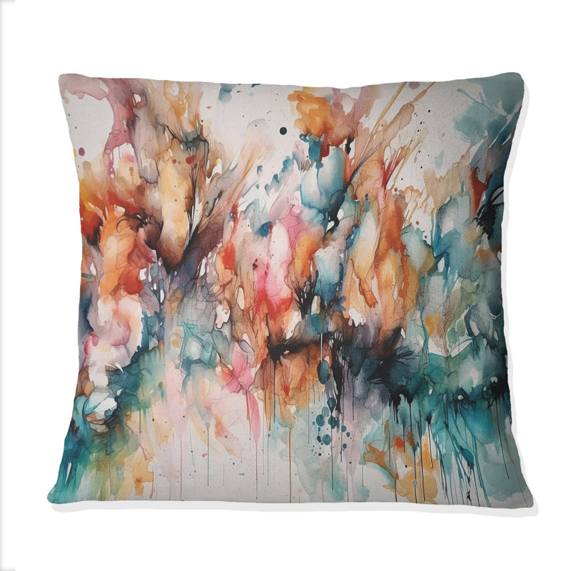 Captivating Boho Dance III - Abstract Printed Throw Pillow