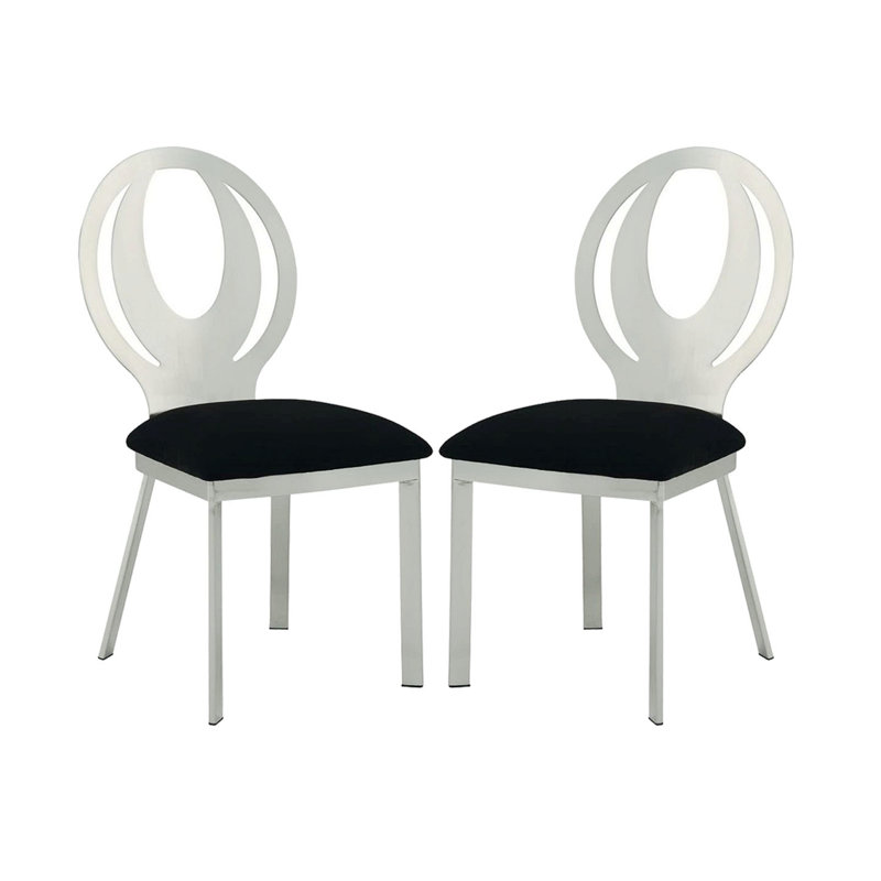 Chaise de salle à manger en métal Mochi