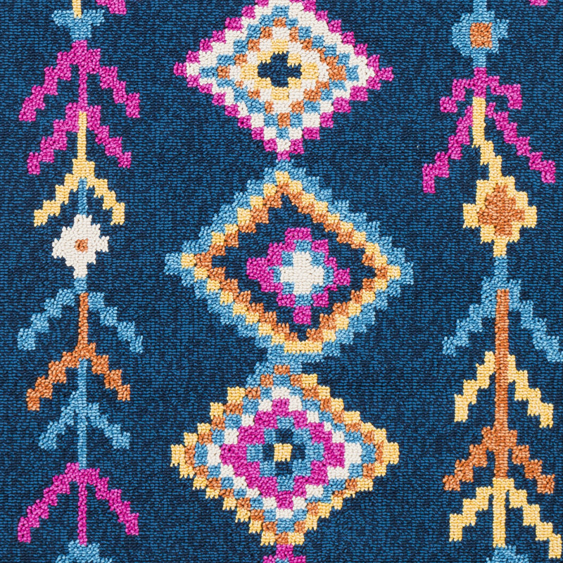 Tapis beige / bleu Alcantara, Rectangle 9 pi 3 po x 12 pi 1 po