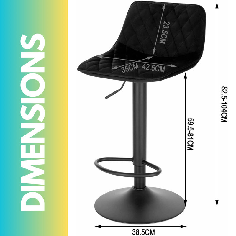 Baelin Swivel Adjustable Height Stools, Kitchen Chair