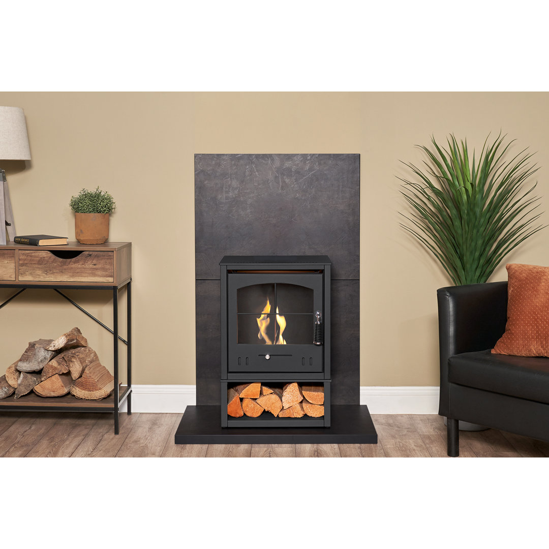 Adelyn Belfry Heating 44cm W Black Bio-Ethanol Stove