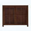 Buffet Mid-Century en rotin moderne avec portes escamotables - Noyer-367039796