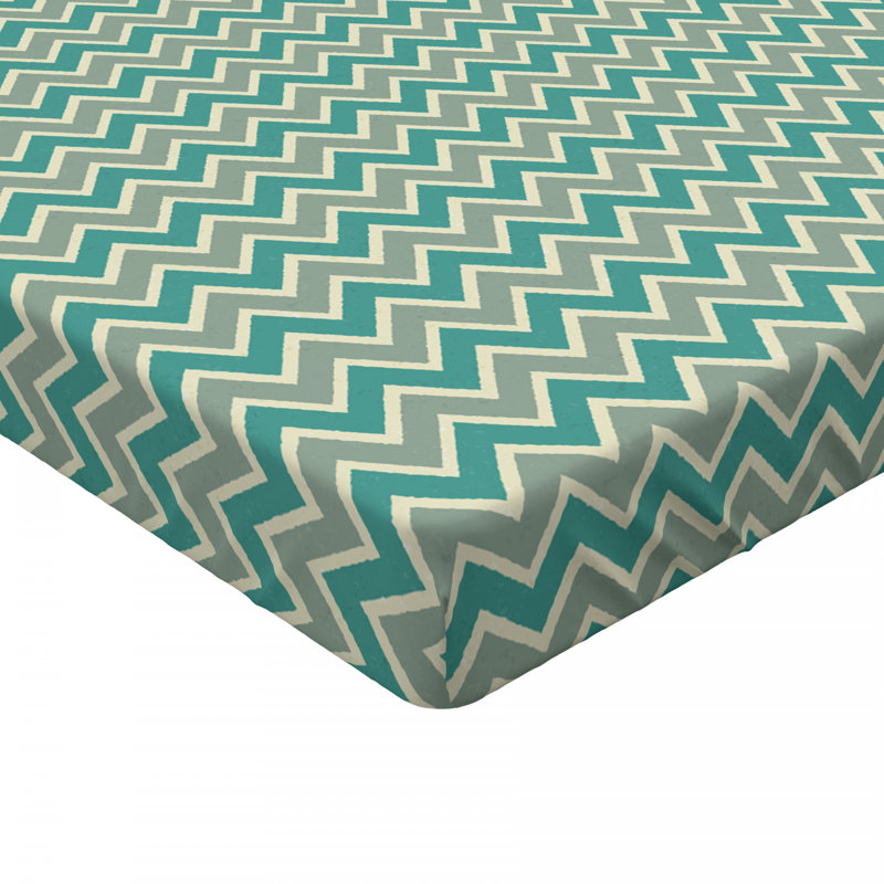 Microfiber Chevron Fitted Sheet, Full Fitted Sheet