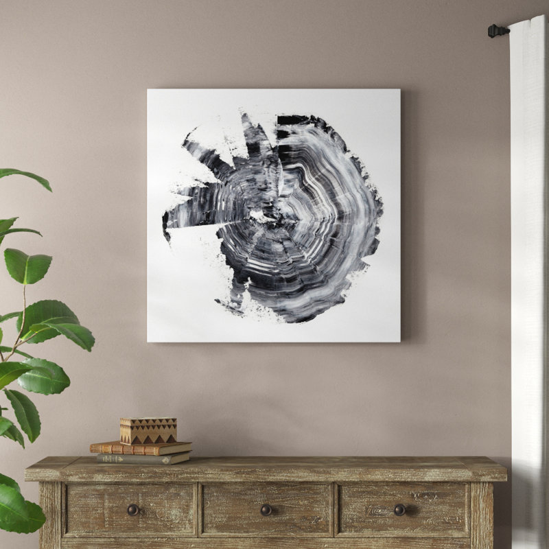 «Tree Ring Abstract II» par Ethan Harper, reproduction d'art sur toile, H 36 po x l 36 po, Toile tendue