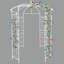 Pavillon de jardin crème blanc crème, 81,3 po x 114,2 po, pavillon de jardin, résistance au vent, arche de pavillon en métal facile à assembler, blanc, coupe-vent, prisme simple