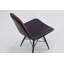 Chaise d’appoint en métal rembourré en cuir Cromer-1359754813
