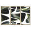 Abstrait éléments vert foncé III - ensemble d'art mural moderne sur toile encadrée 3-1179485821-1179485793