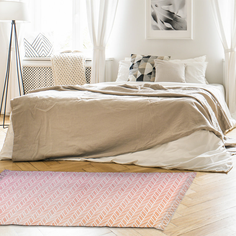 Tapis de zone rouge chevrons Mcguigan, Non