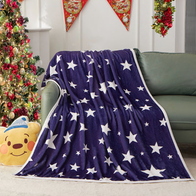 Couverture de Noël en flanelle pour décorations des Fêtes (simple 60 po x 80 po)