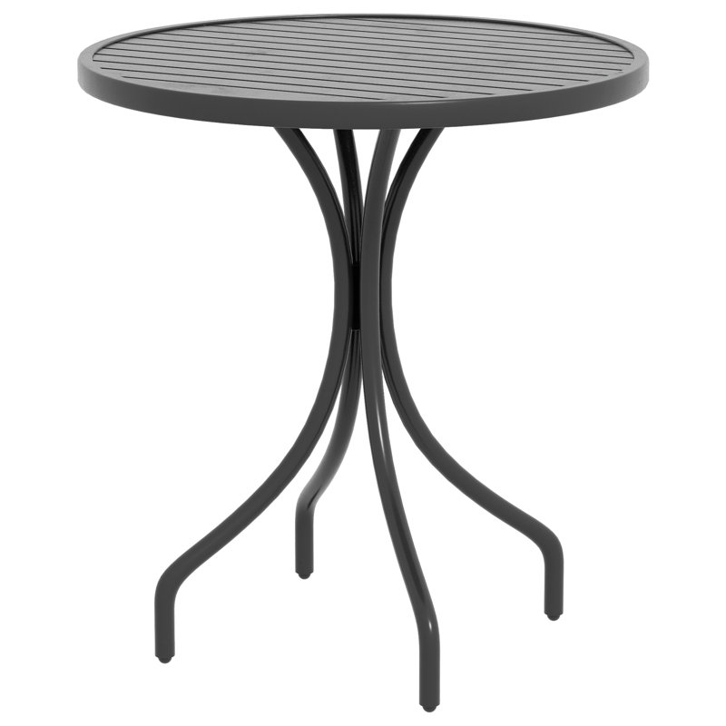 Aliziah Round Metal Outdoor Bistro Table , 66cm W 66cm D