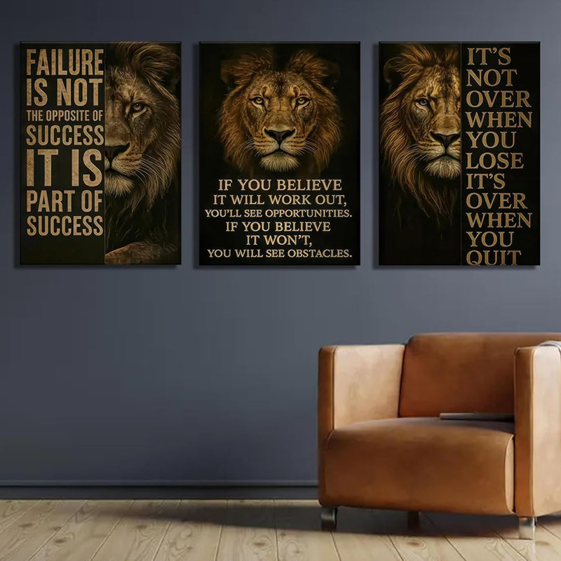 3 Piece Wrapped Canvas Print, 60 cm H x 120 cm W