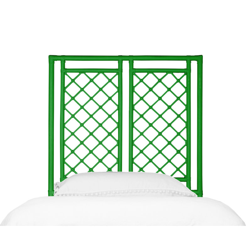 Tête de lit à structure ouverte X and Diamond, Vert vif, Simple