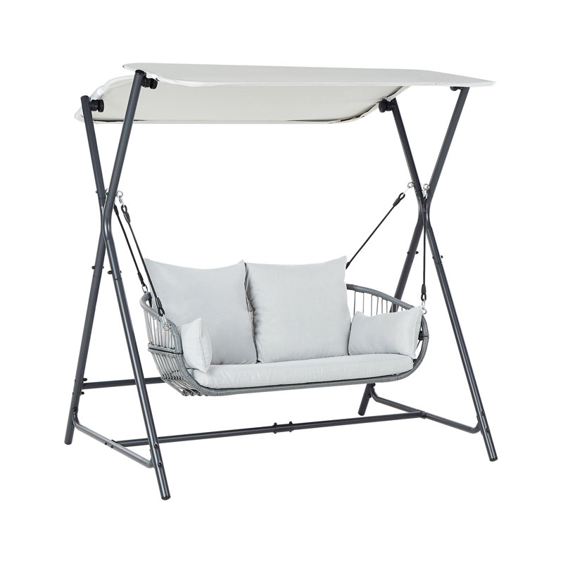 Patio Swing FIASTRA Metal , Light Grey 