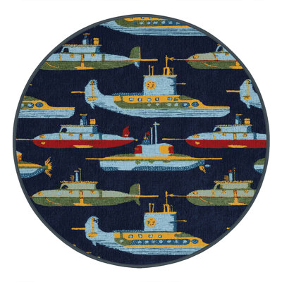 Machine Washable Transportation Gray Area Rug