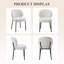 Chaises de salle à manger rembourrées modernes avec dossier ergonomique incurvé-212953672-212953679