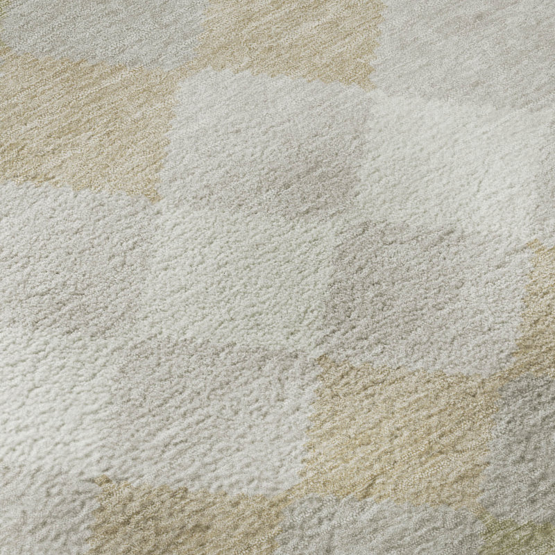 Tapis géométrique de qualité supérieure lavable à la machine Bunderberg AMF1007, Tapis de couloir 2 pi 3 po x 7 pi 6 po