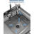 39.4 in. Freestanding Stainless Steel Utility Sink, Single Bowl Heavy-Duty Sink Station with Drawer and Hot /Cold Water Pipe for Kitchen, Laundry Room, Garage, Restaurant