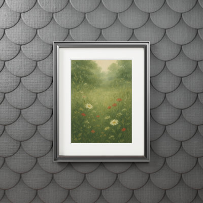 Clinger Single Picture Frame Print