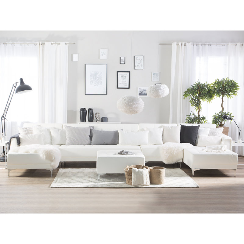 Dwayne 6 Piece Faux Leather Standard Living Room Set
