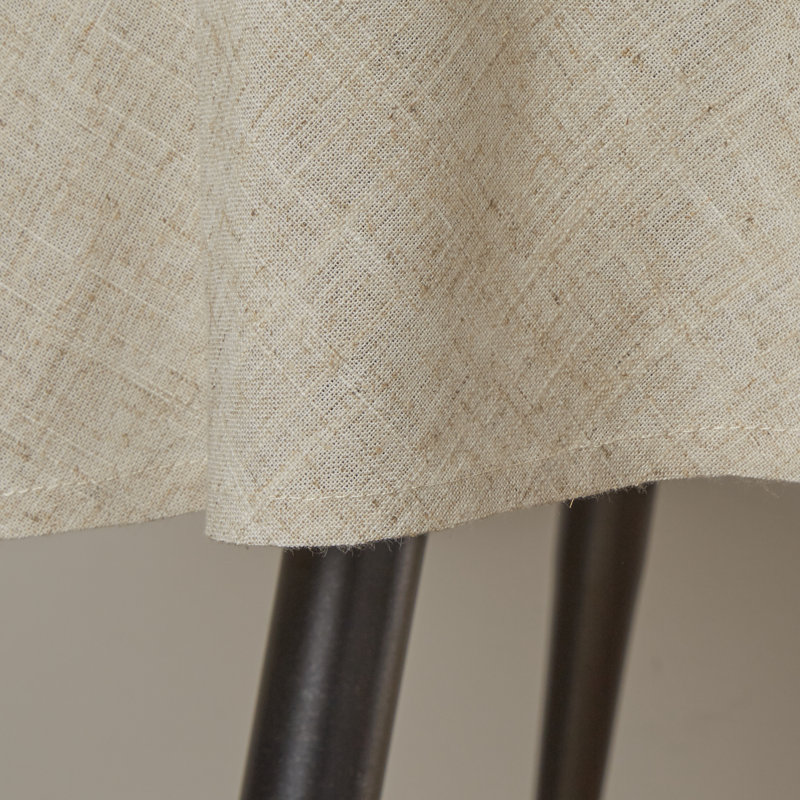 Polyester and Linen Machine Washable Tablecloth, 132" L x 90" W