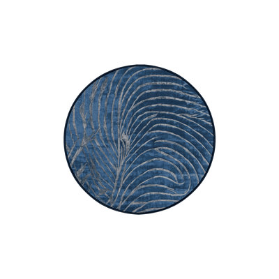 Machine Washable Blue Area Rug