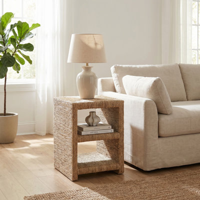 Colston Natural End Table With Storage