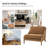 Theoren 37.5"W Farmhouse Oversize Solid Wood Accent Chair-635062143
