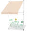 Auvent de terrasse manuel rétractable sans vis-106632332-106632335