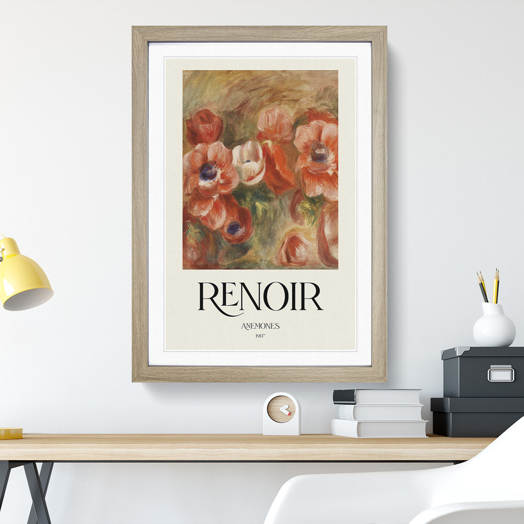 Anemones by Pierre-Auguste Renoir - Picture Frame Painting